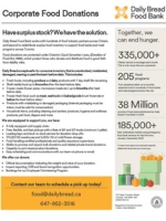 Fundraiser and Food Drive Flyer